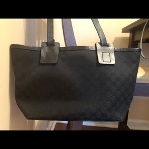 Black Gucci Logo Bag